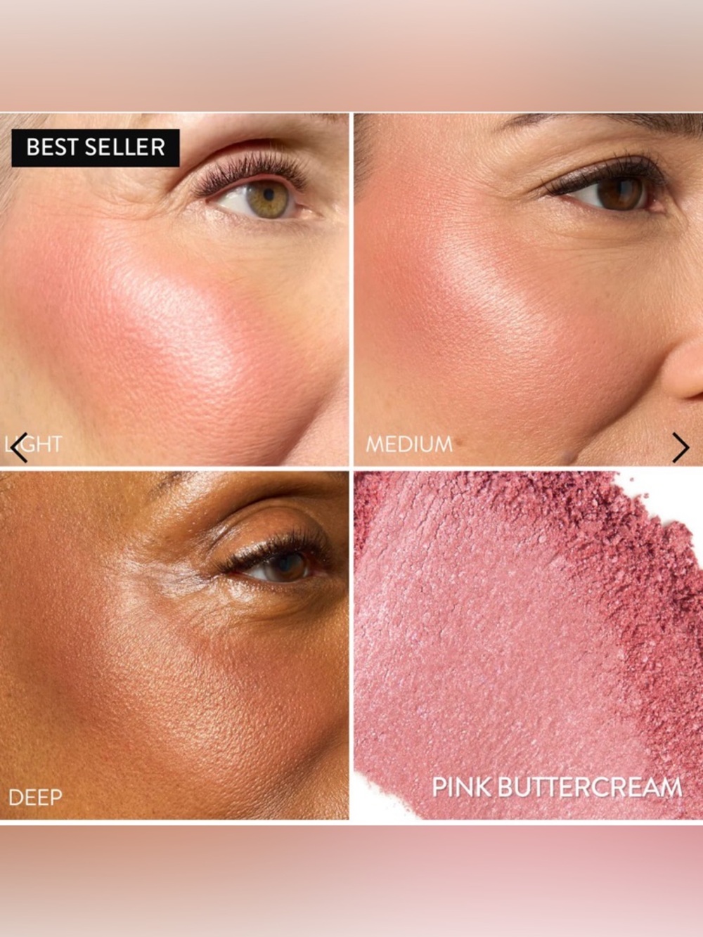 BNIB Laura Geller Marbleized Baked Blush-N-Brighten in Pink Buttercream - Picture 6 of 6